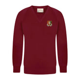Wycombe High School V Neck Jumper: Burgundy