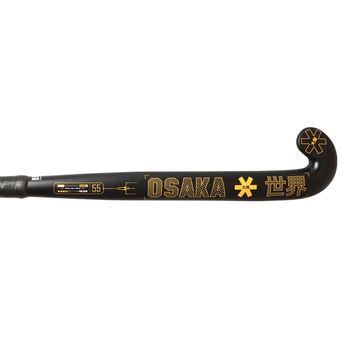 Osaka Vision 55 Pro Bow Hockey Stick 2022: Honey Comb