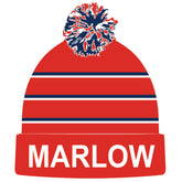 Marlow Hockey Club Bobble Hat Red/Navy