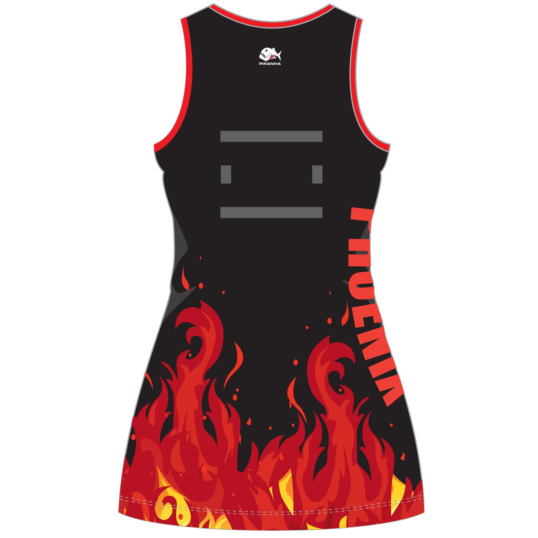 red netball dress Netball Dress The Rockhampton Grammar School Red and Black Shop
