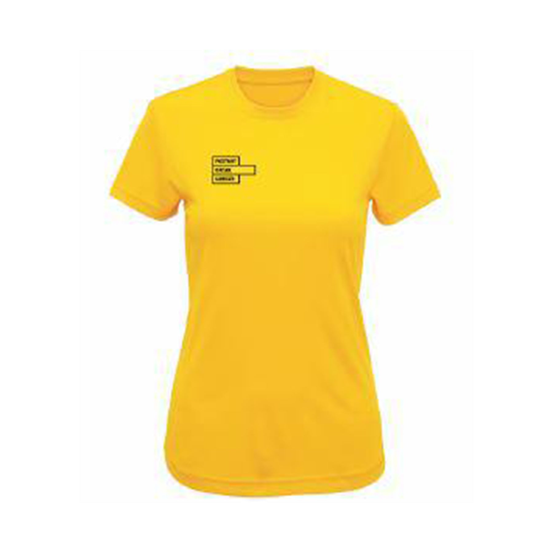 Foxtrot Oscar Womens Gym Shirt: Sun Yellow