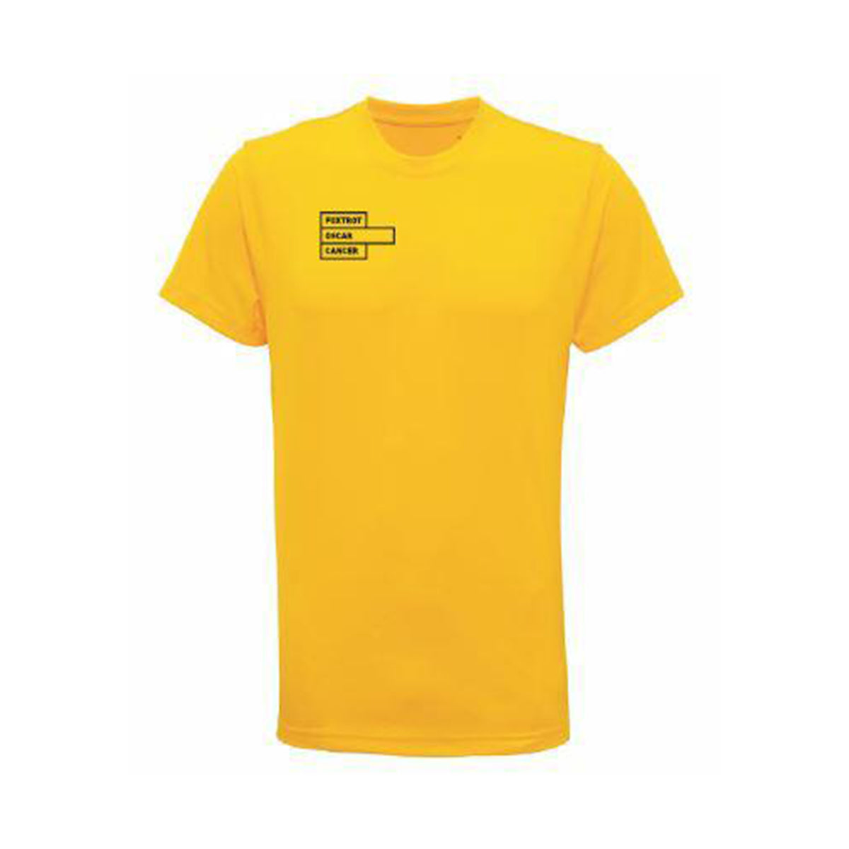 Foxtrot Oscar Gym T-Shirt: Sun Yellow