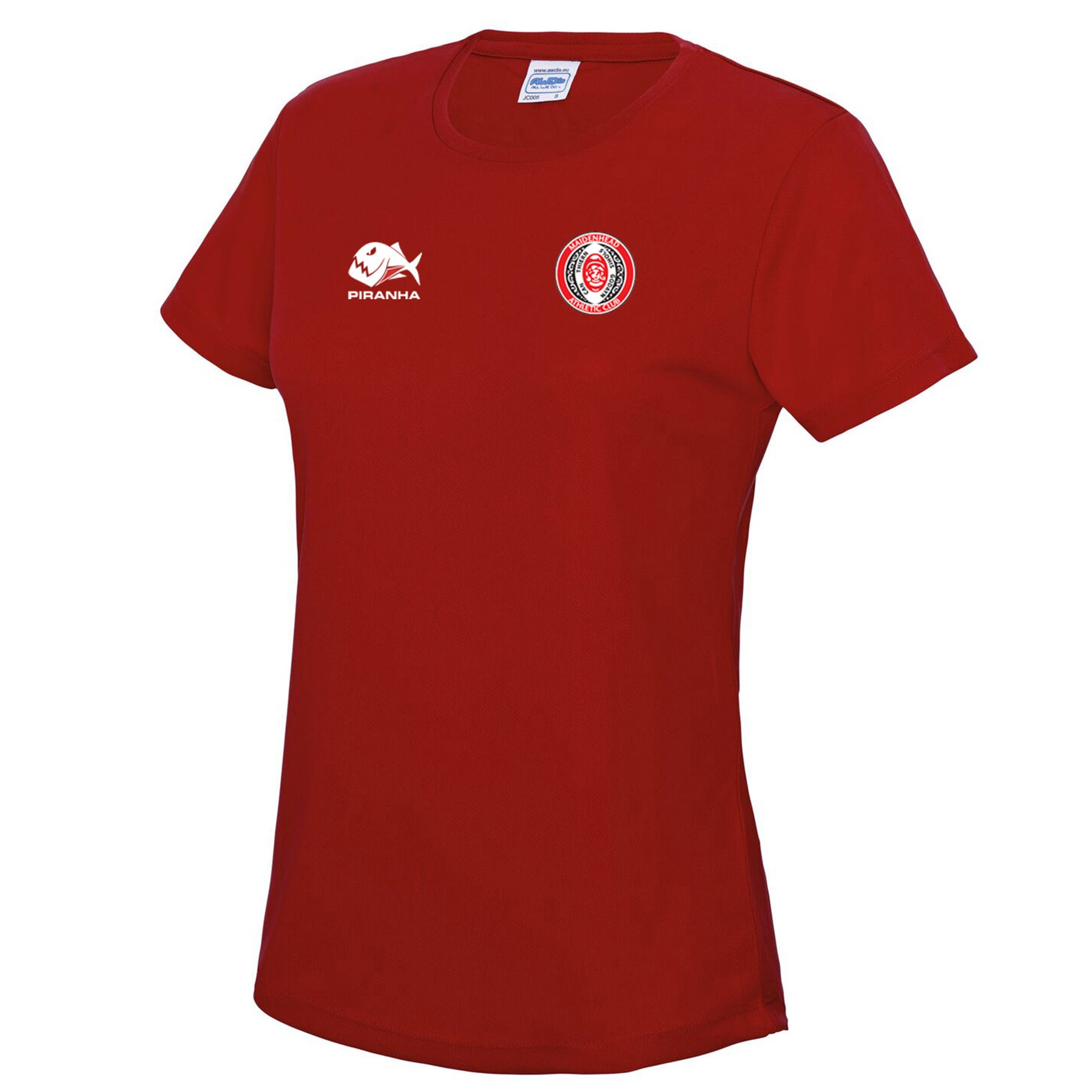 Maidenhead AC Womens Short Sleeve T Shirt: Red