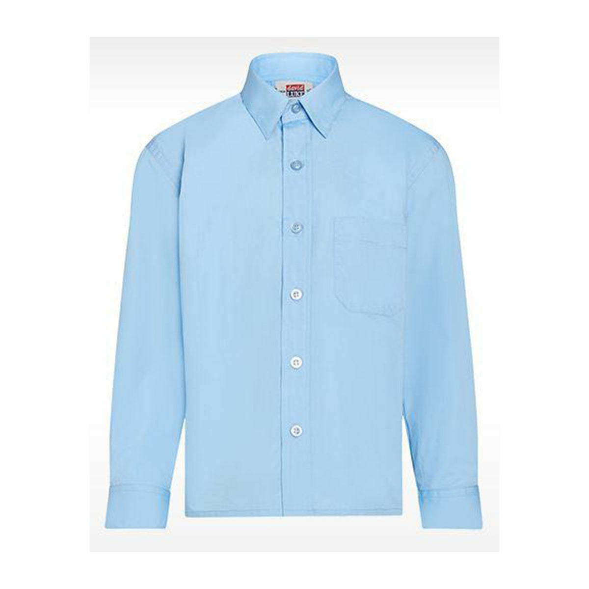 Boys Long Sleeve Shirt (Twin Pack): Blue