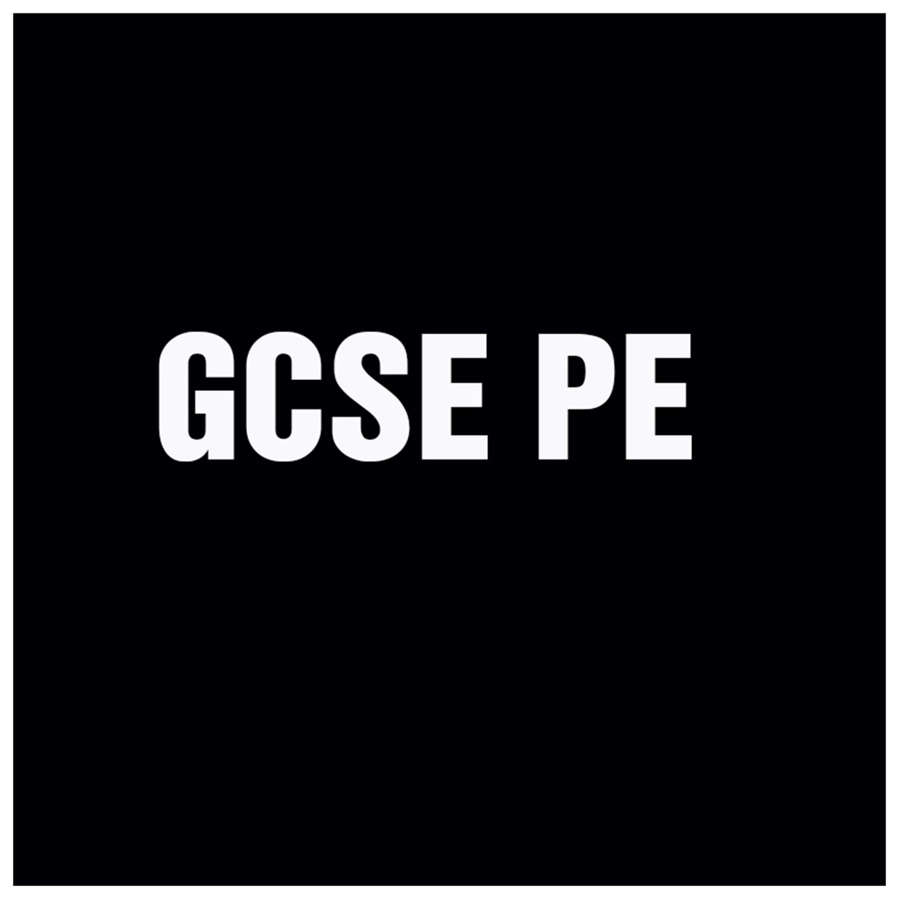 Great Marlow School GCSE PE Print