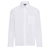 Boys Long Sleeve Shirt (Twin Pack): White
