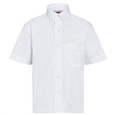 Boys Short Sleeve Shirt (Twin Pack): White
