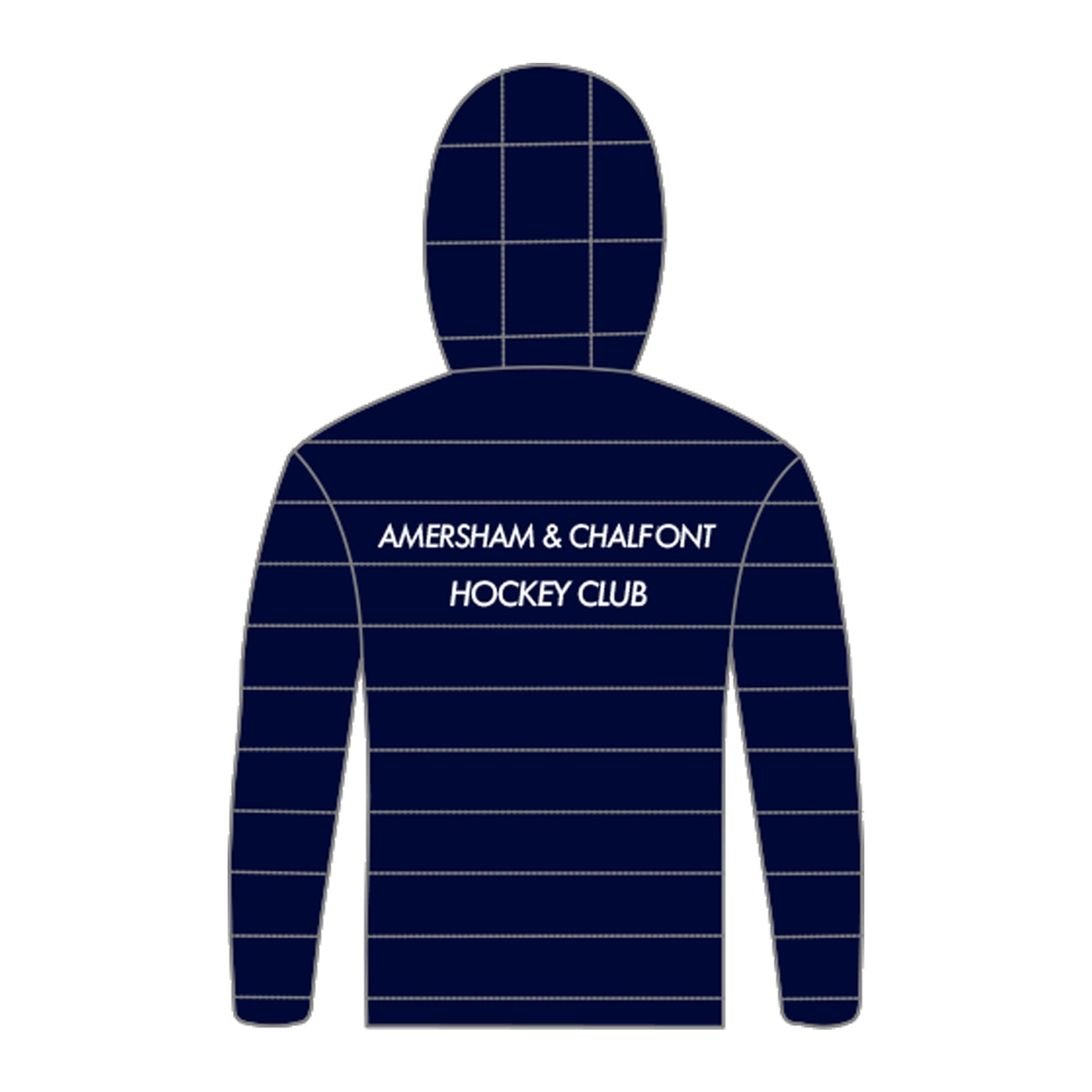 Amersham and Chalfont HC Y1 Senior Padded Jacket:  Navy