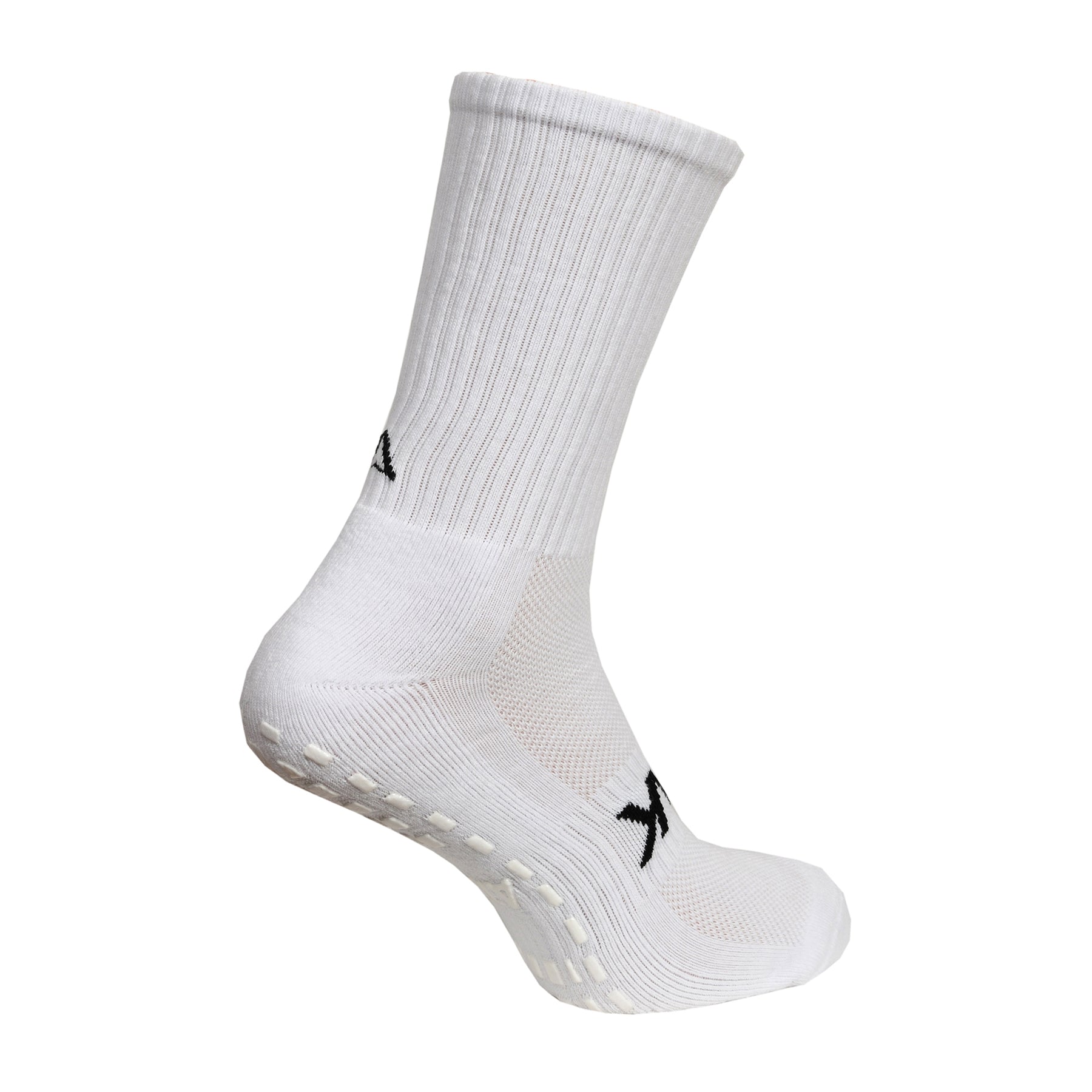 Atak Shox Midleg Grip Socks: White