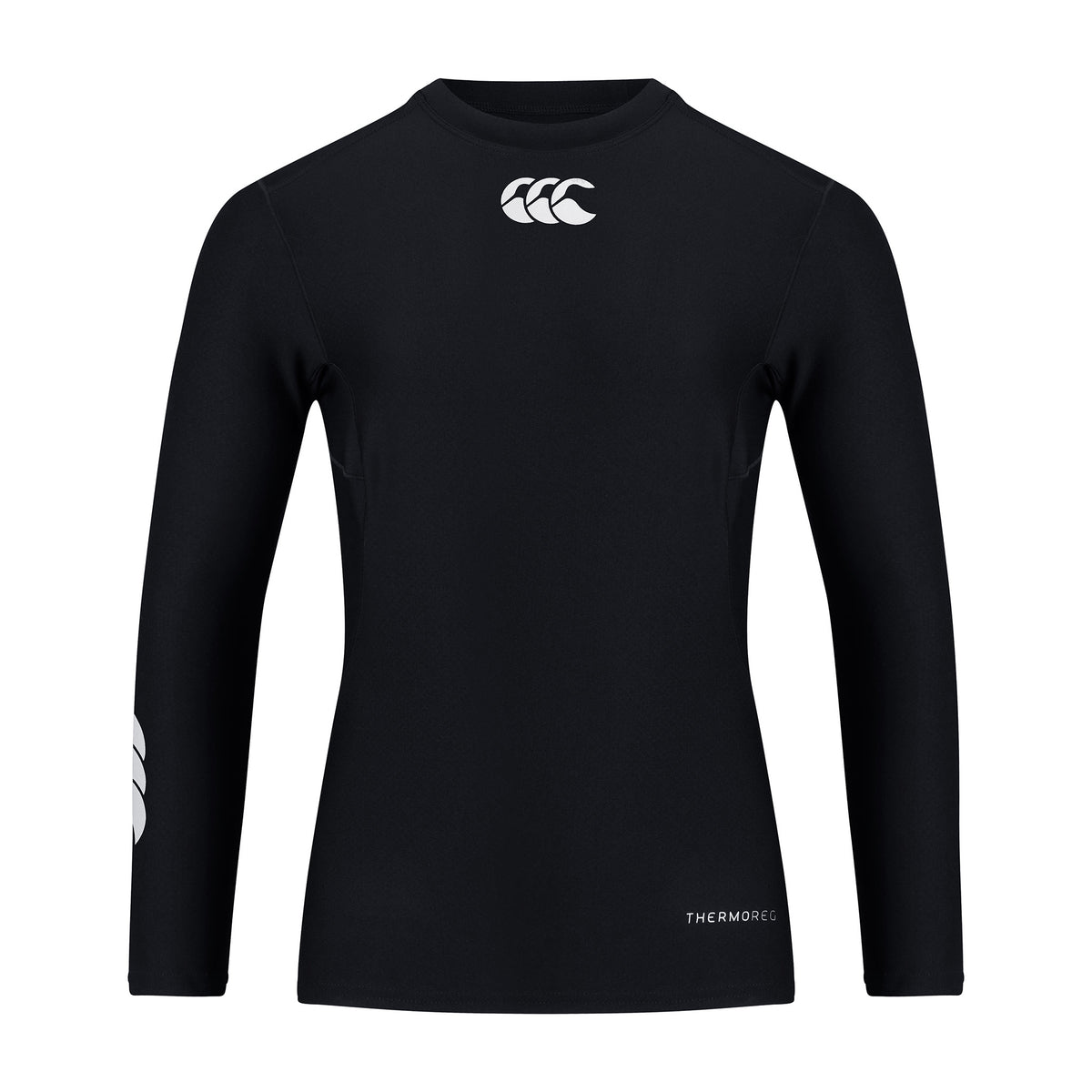 Canterbury Junior Unisex Thermoreg Long Sleeve Top: Black