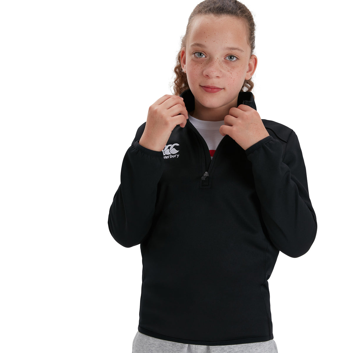 Beaconsfield RFC Canterbury Junior Club Qtr Zip Midlayer: Black