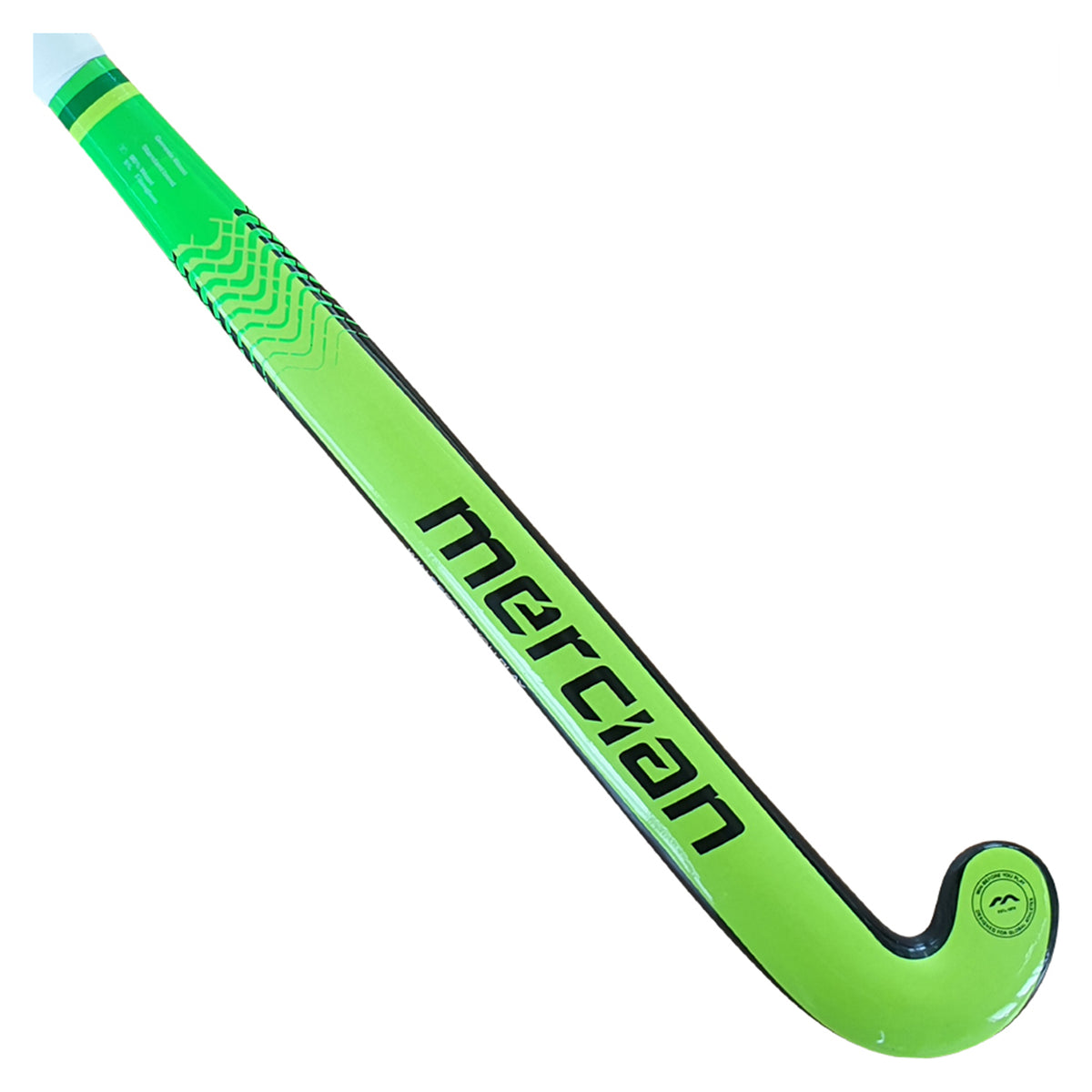 Mercian Genesis W1 Junior Wooden Hockey Stick: Black/Yellow