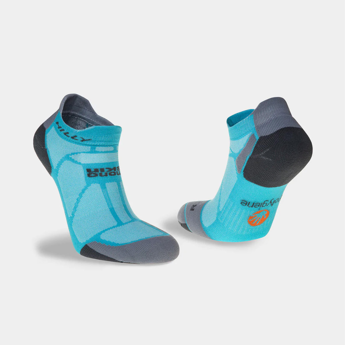 Hilly Womens Marathon Fresh Socklet: Peacock/Charcoal