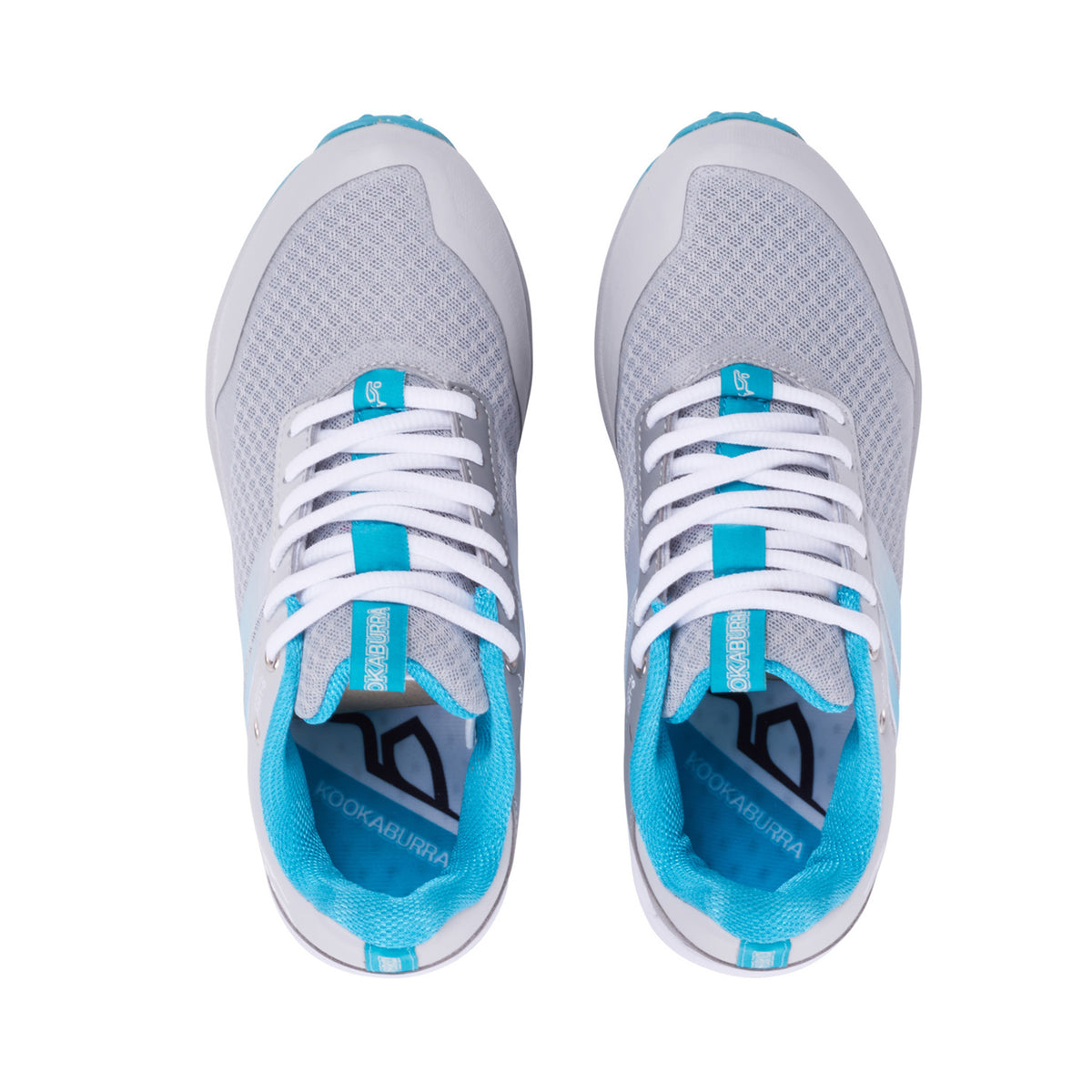 Kookaburra Mirage Hockey Shoes: Grey/Mint