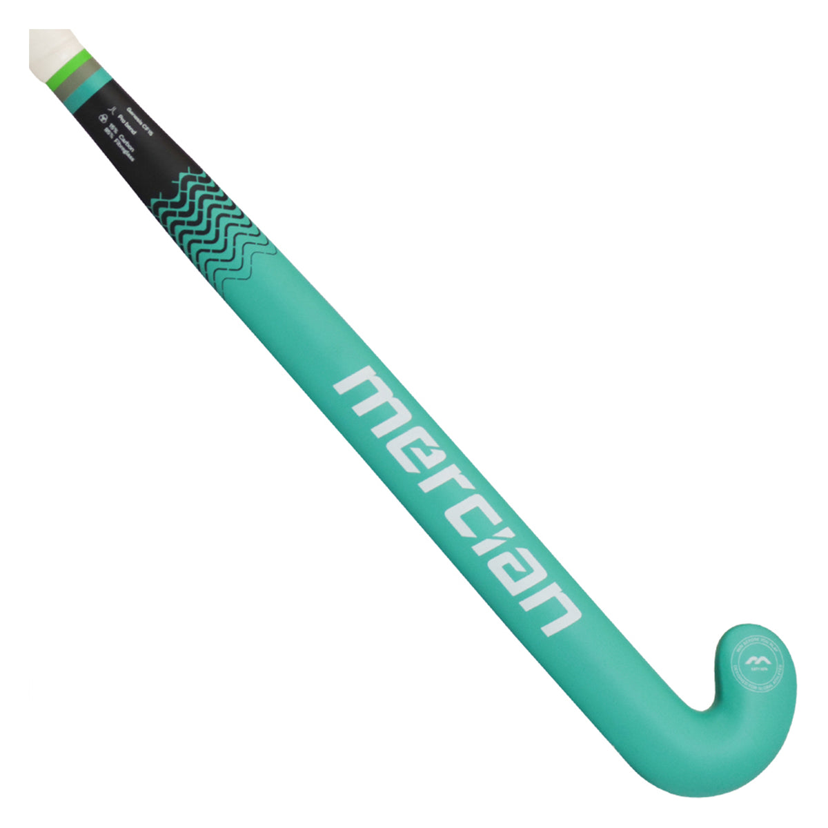 Mercian Genesis CF15 Pro Hockey Stick: Black/Green