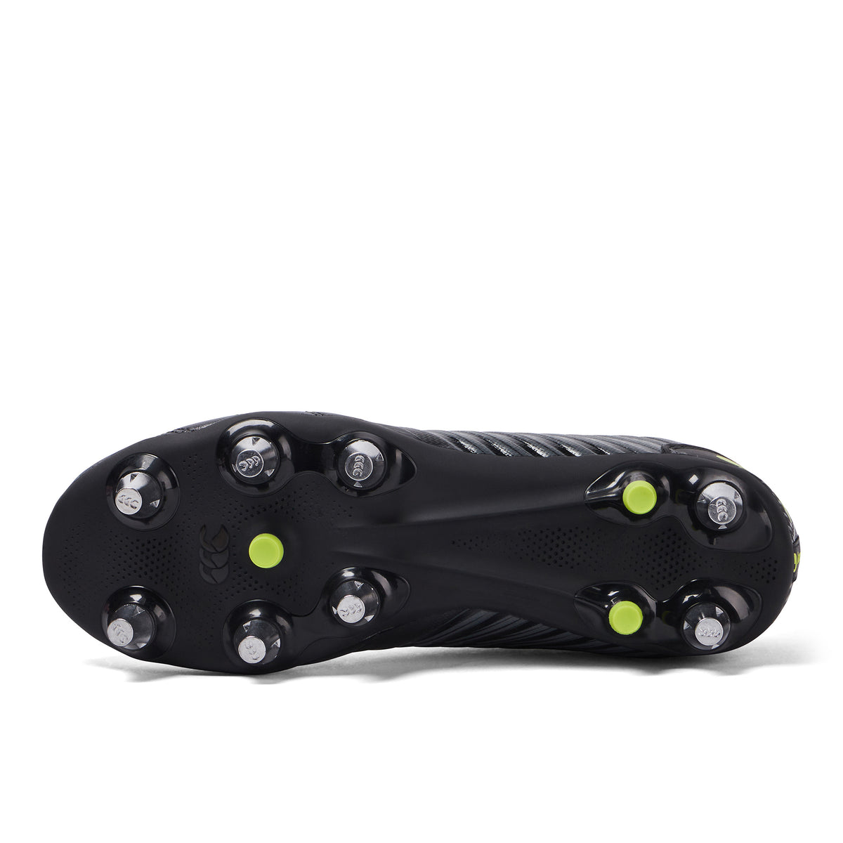 Canterbury Stampede 3.0 Rugby Boots: Black/Green