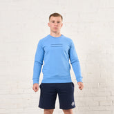 Piranha Lifestyle Crew Neck Sweatshirt: Mid Heather Blue