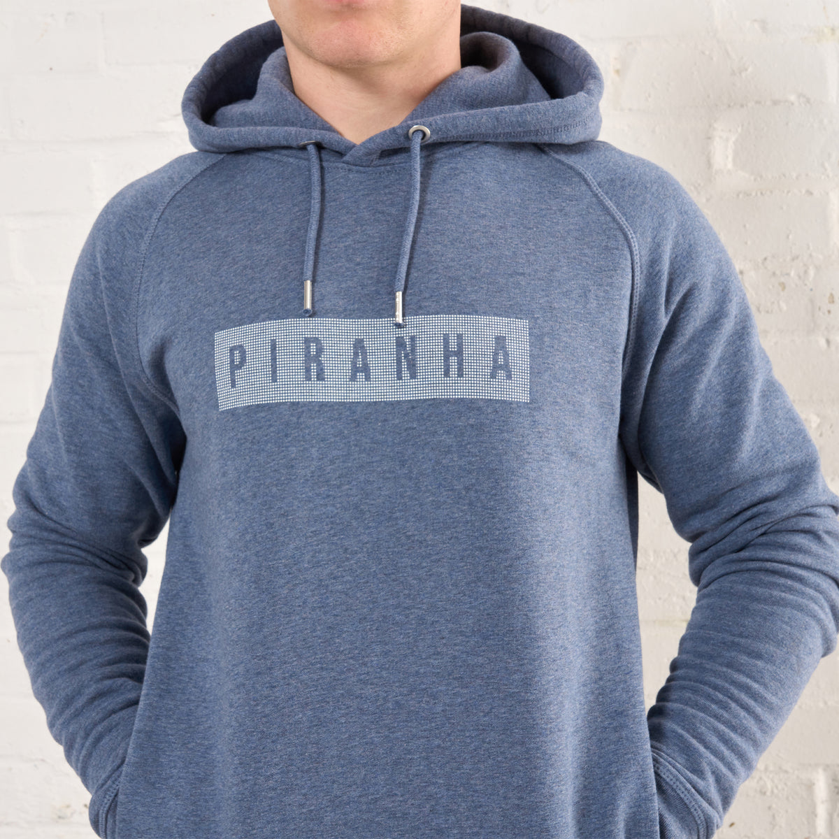 Piranha Lifestyle Hoodie: Dark Heather Blue