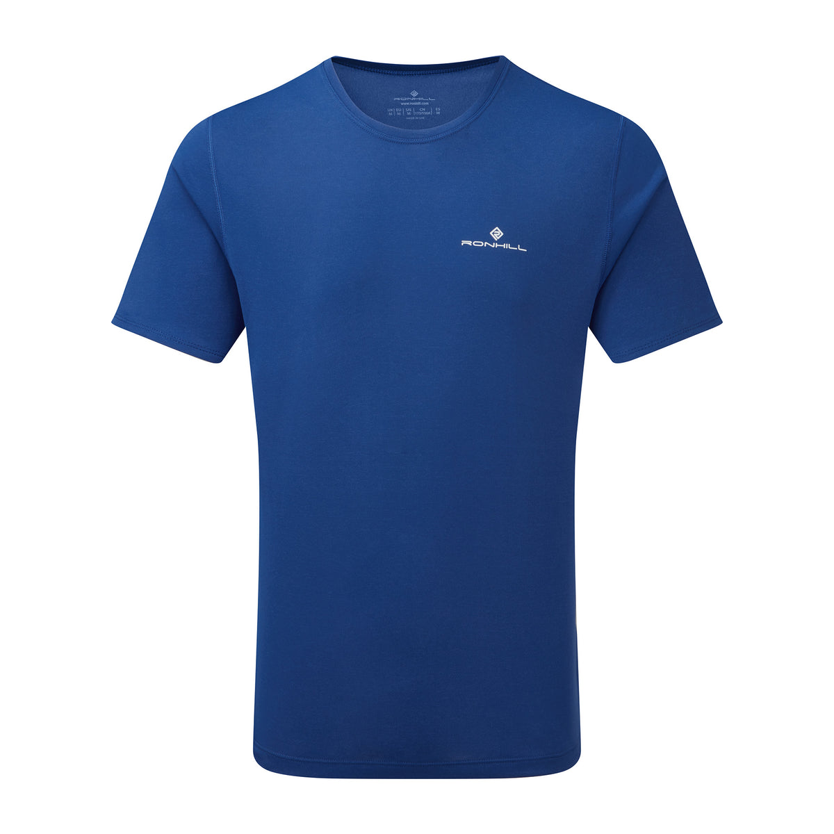 Ronhill Mens Core Short Sleeve Tee: Dark Cobalt/Bright White