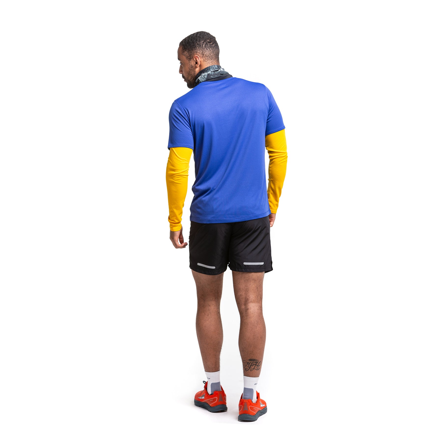 Ronhill Mens Core Short Sleeve Tee: Dark Cobalt/Bright White
