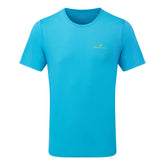 Ronhill Mens Core Short Sleeve Tee: Cyan/Acid Lime