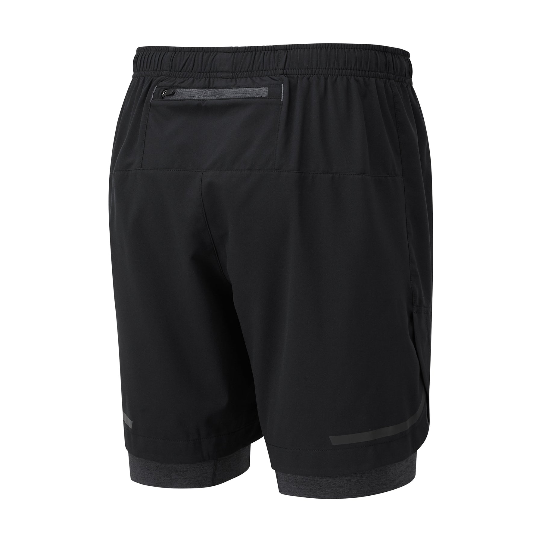Ronhill Mens Life 7inch Twin Shorts: Black