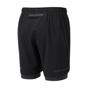 Ronhill Mens Life 7inch Twin Shorts: Black