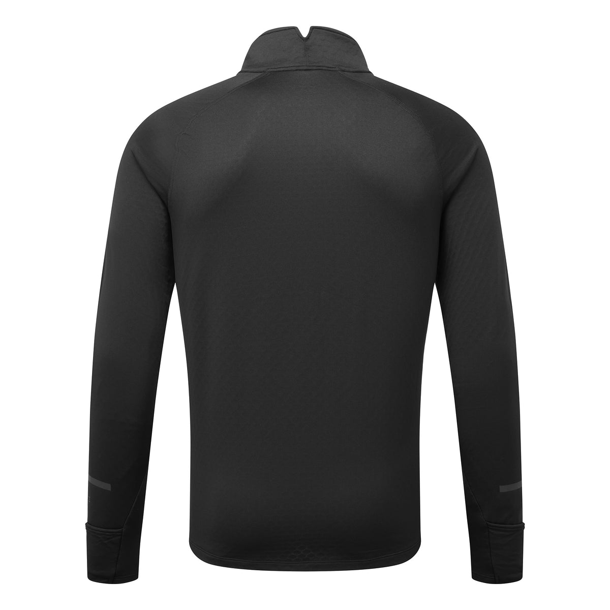 Ronhill Mens Tech Prism 1/2 Zip Tee: Black/Charcoal