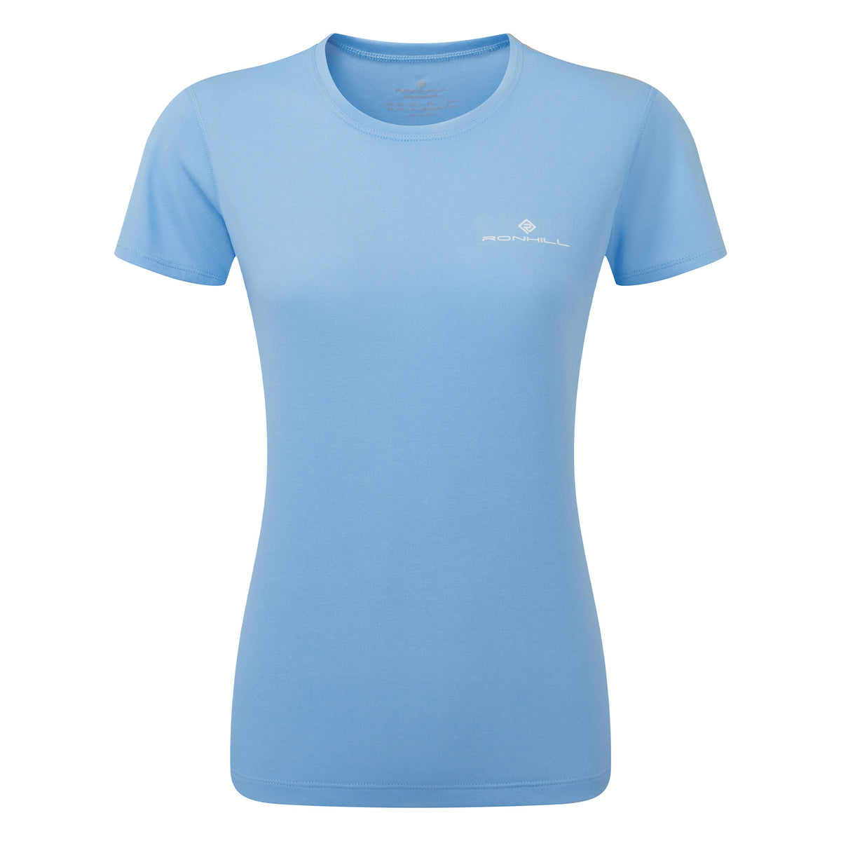 Ronhill Womens Core Short Sleeve Tee: Cornflower Blue/Bright White