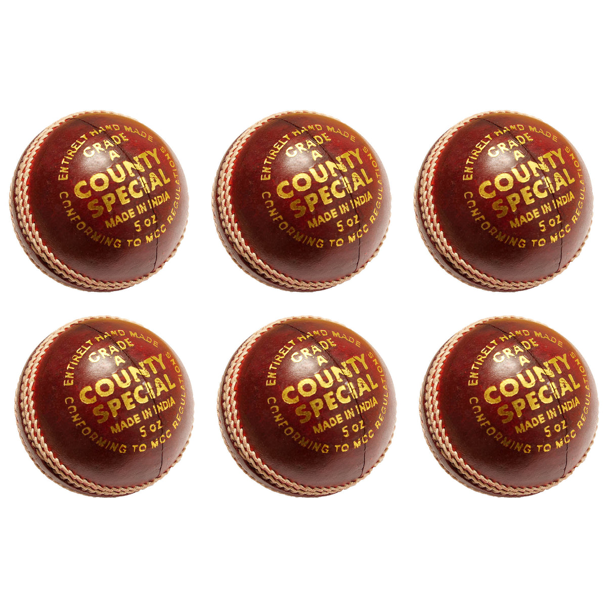 Salamander County Special Cricket Ball Box of 6