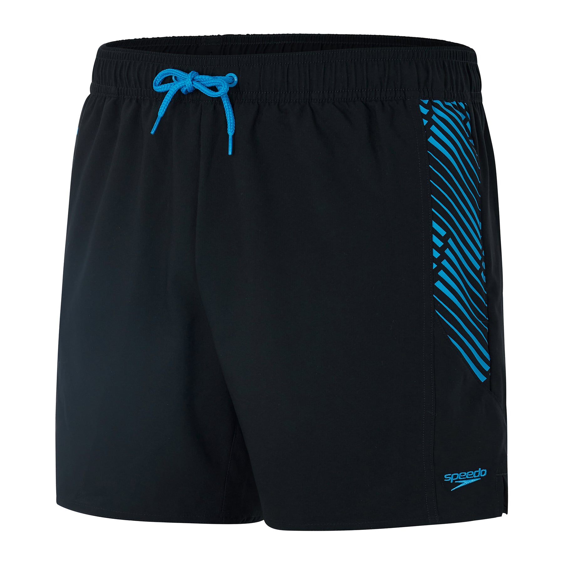 Speedo Men's Sport Printed 16" Watershort: Black/Blue