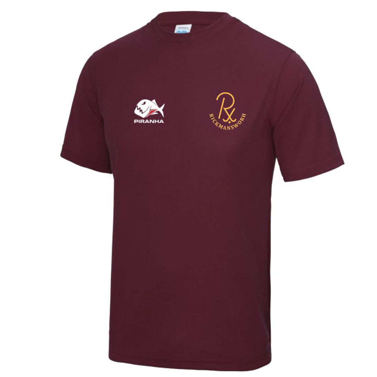 Rickmansworth HC Mens Training Tee: Burgundy