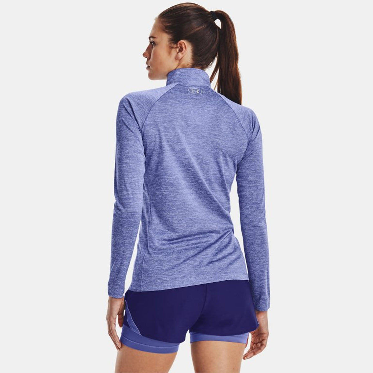 Under Armour Womens Tech 1/2 Zip Twist Top: Baja Blue
