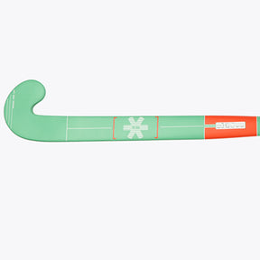 Osaka Vision GF Grow Bow Hockey Stick: Jade/Fire