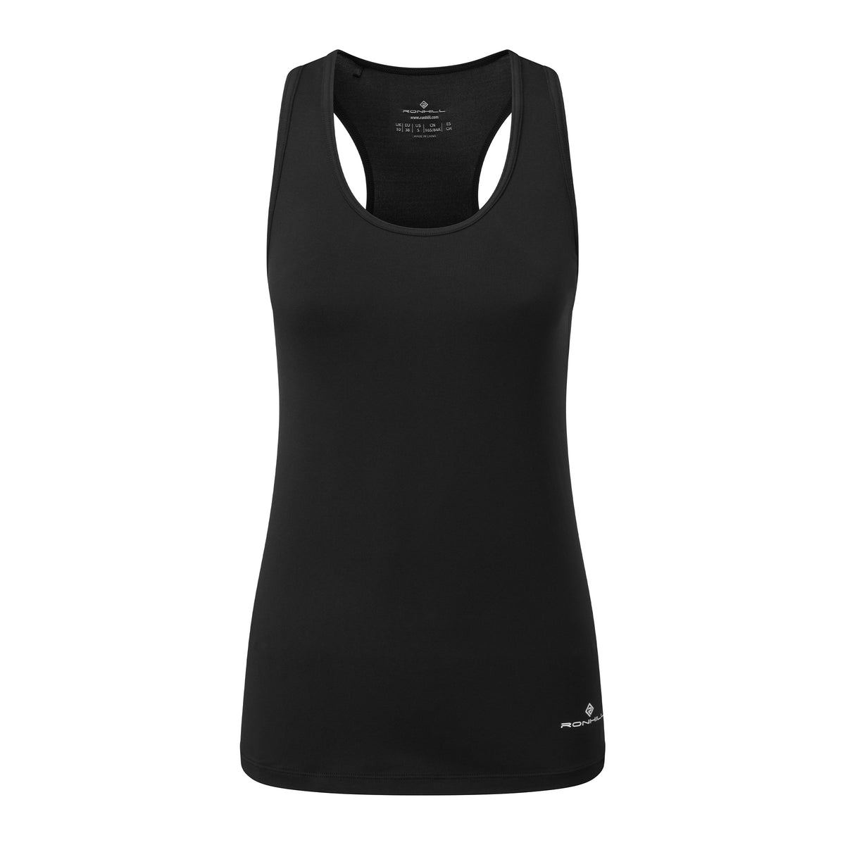 Ronhill Womens Core Knit Tank: Black/Bright White