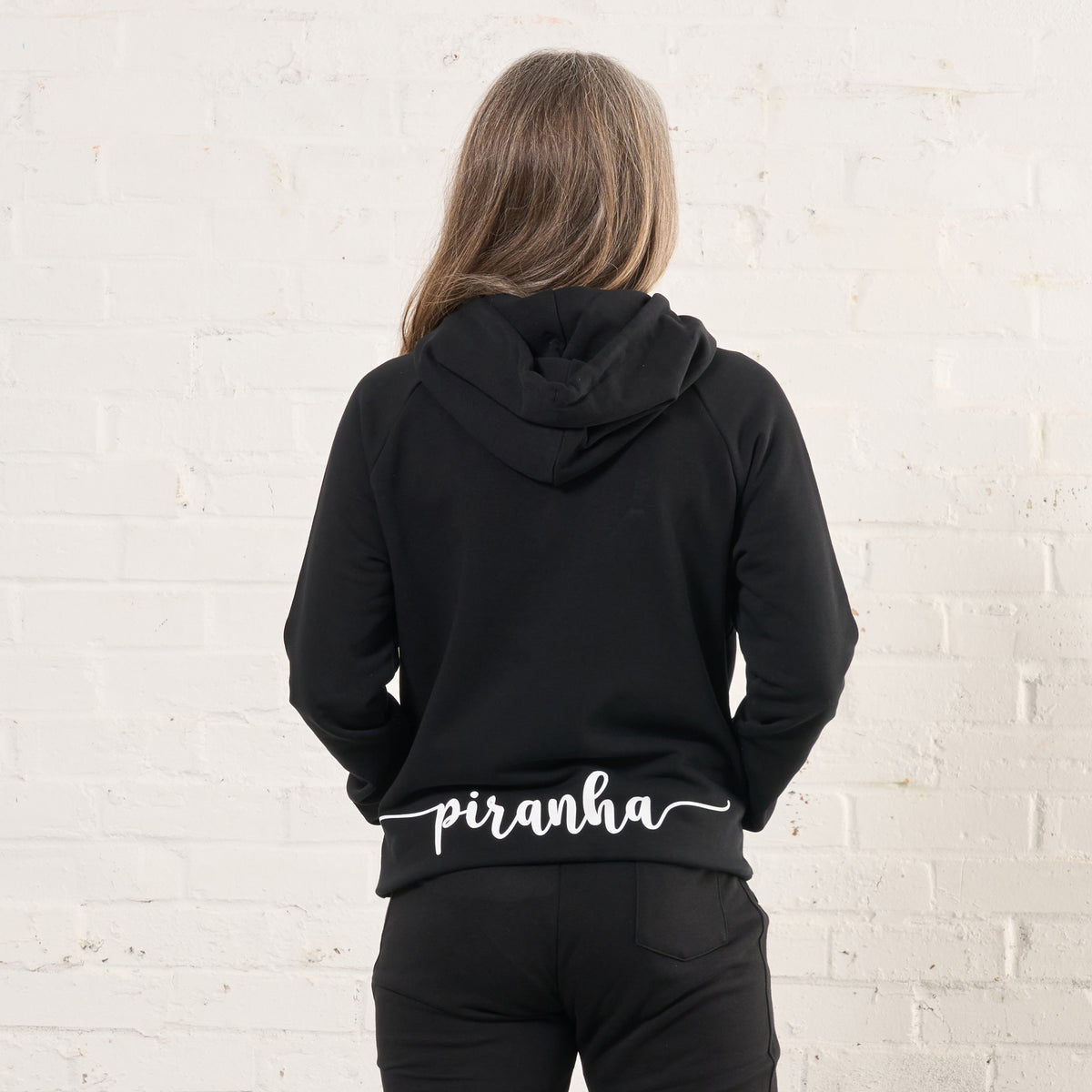 Piranha Lifestyle Womens Hoodie: Black