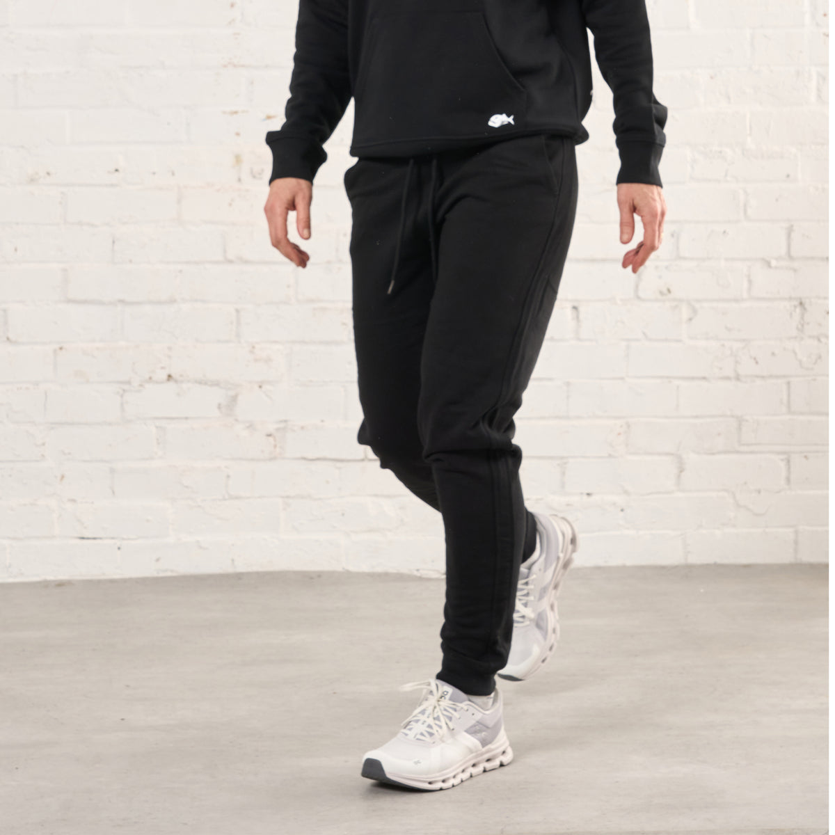 Piranha Lifestyle Womens Fitted Jogger Pants: Black